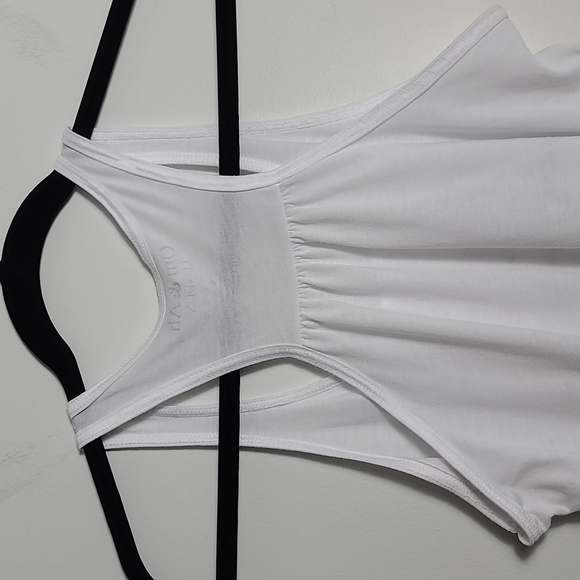 OM & AH LONDON "Better To Be Ridiculous Than Boring" White Racerback Tank Size S - Picture 10 of 13